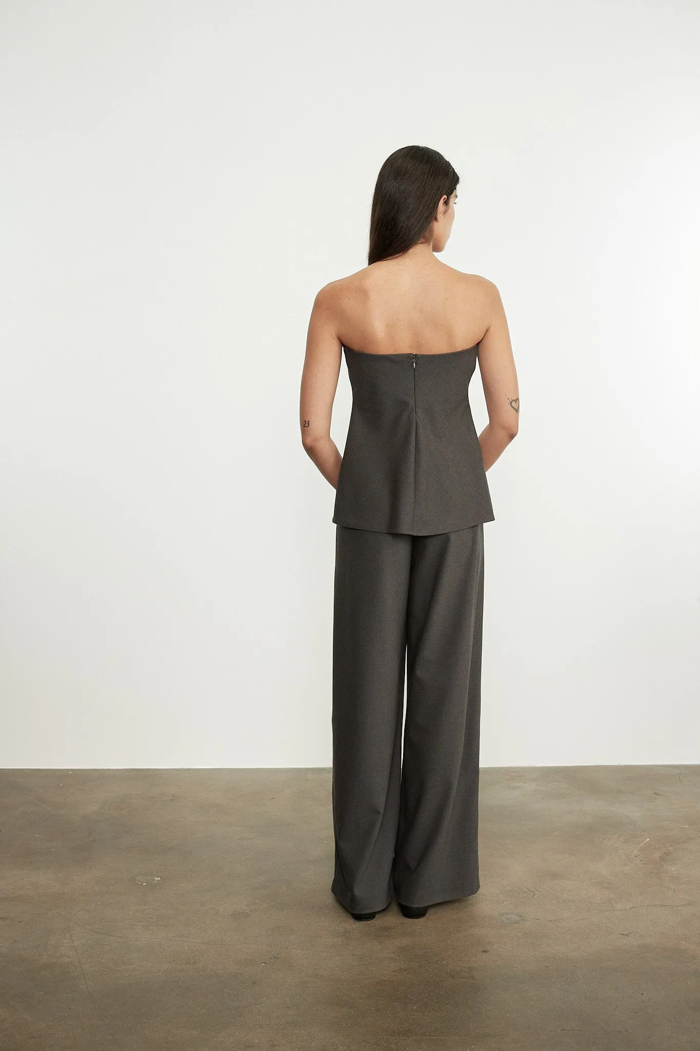 Enza Costa - Easy Strapless Tunic - Charcoal sold by Jessie Boutique product image thumbnail 4