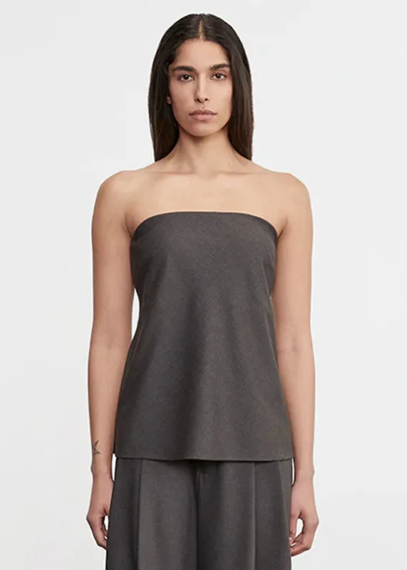 Enza Costa - Easy Strapless Tunic - Charcoal sold by Jessie Boutique
