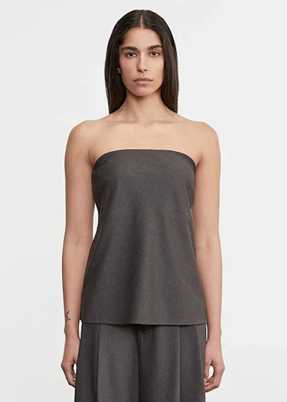 Enza Costa - Easy Strapless Tunic - Charcoal sold by Jessie Boutique