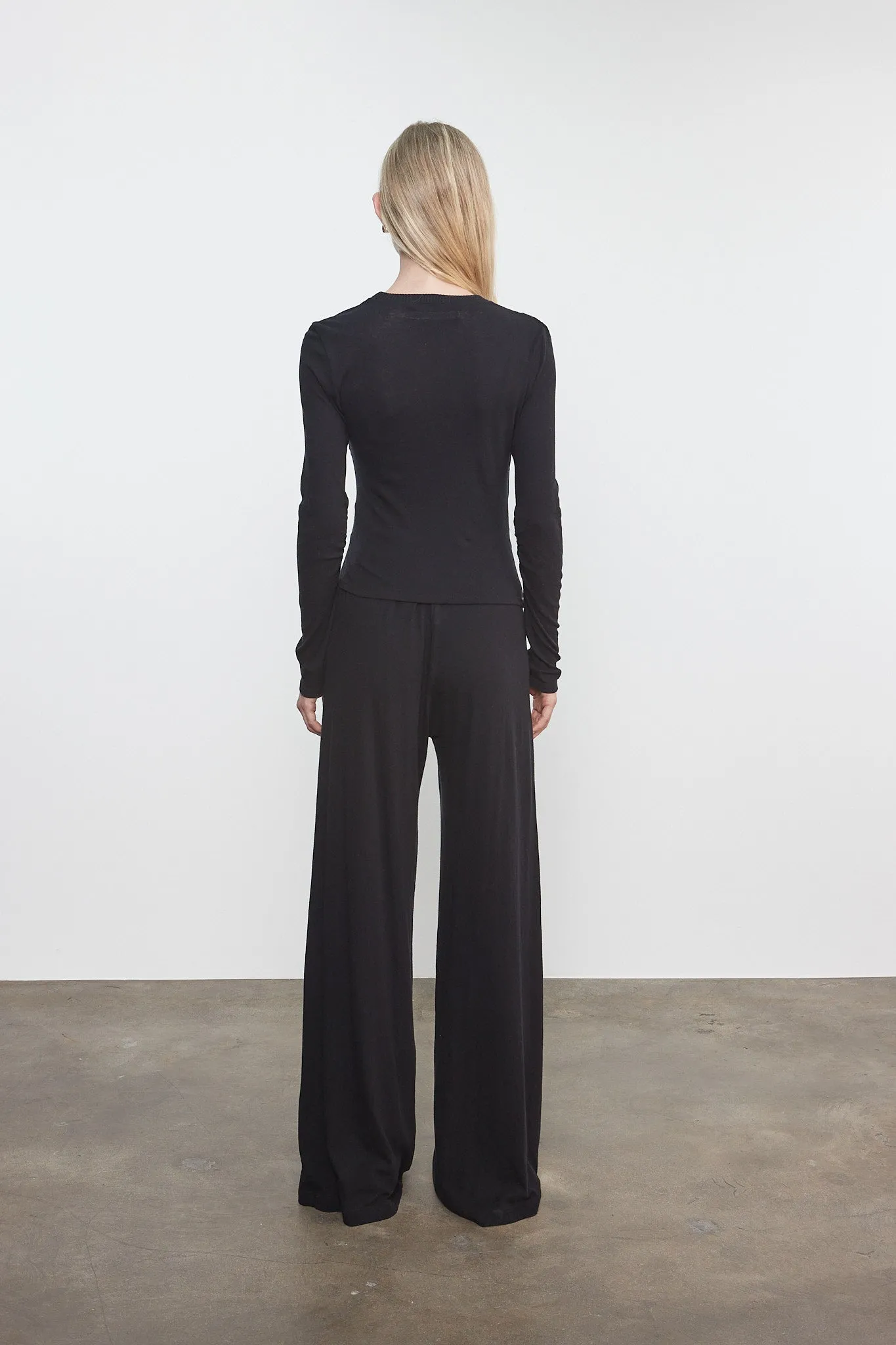 Enza Costa - Cashmere Drawcord Pant - Charcoal sold by Jessie Boutique product image thumbnail 2