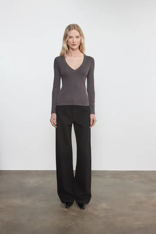 Enza Costa - Supima Cotton New Classic L/S V-Neck - Multiple Colors made by Enza Costa