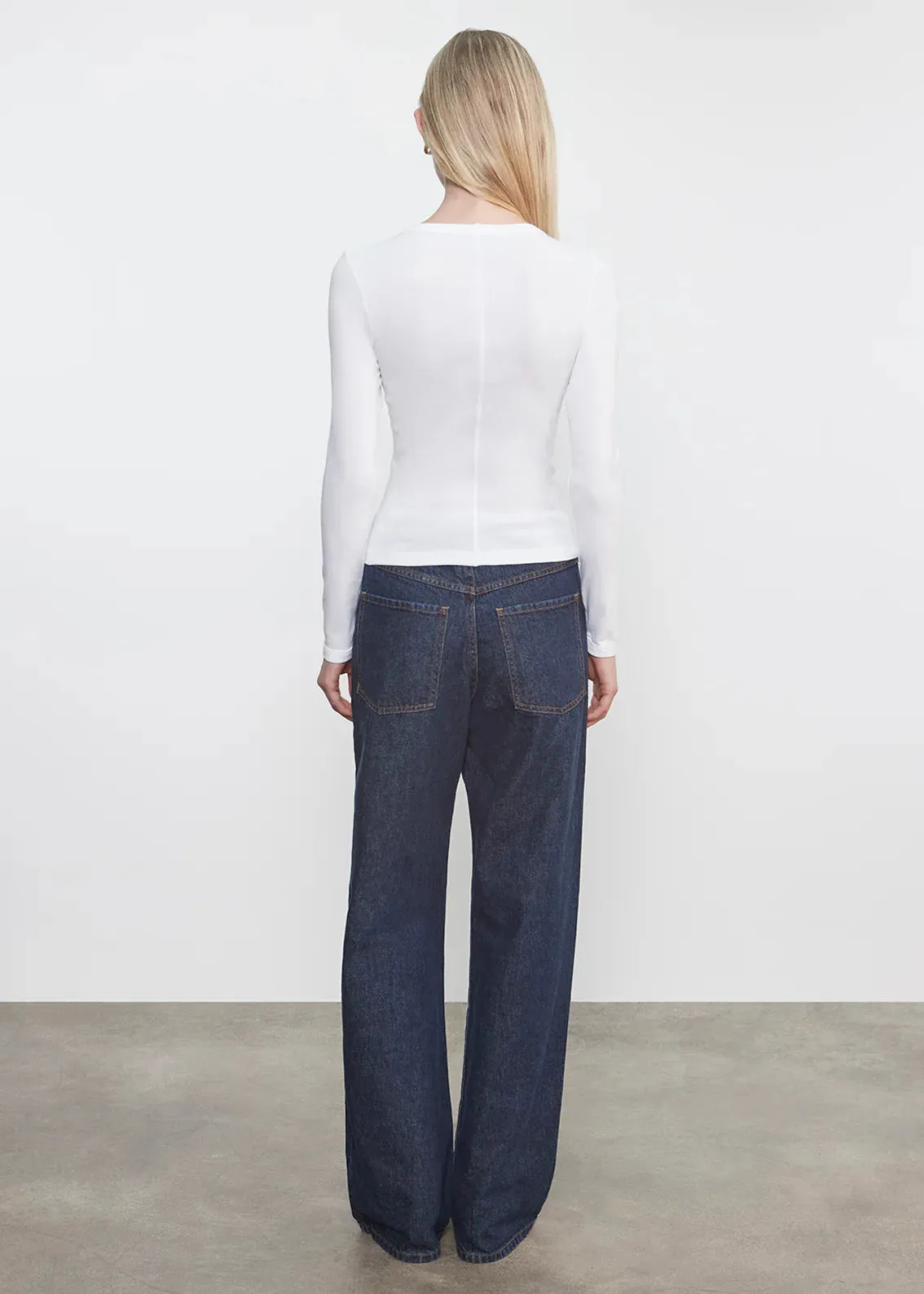 Enza Costa - Supima Cotton New Classic L/S Tee - Multiple Colors sold by Jessie Boutique product image thumbnail 3