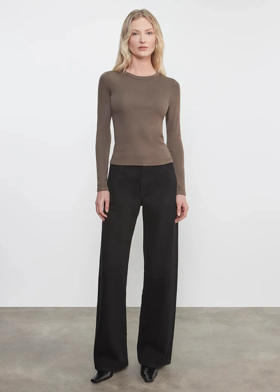 Enza Costa - Supima Cotton New Classic L/S Tee - Multiple Colors sold by Jessie Boutique product image thumbnail 2