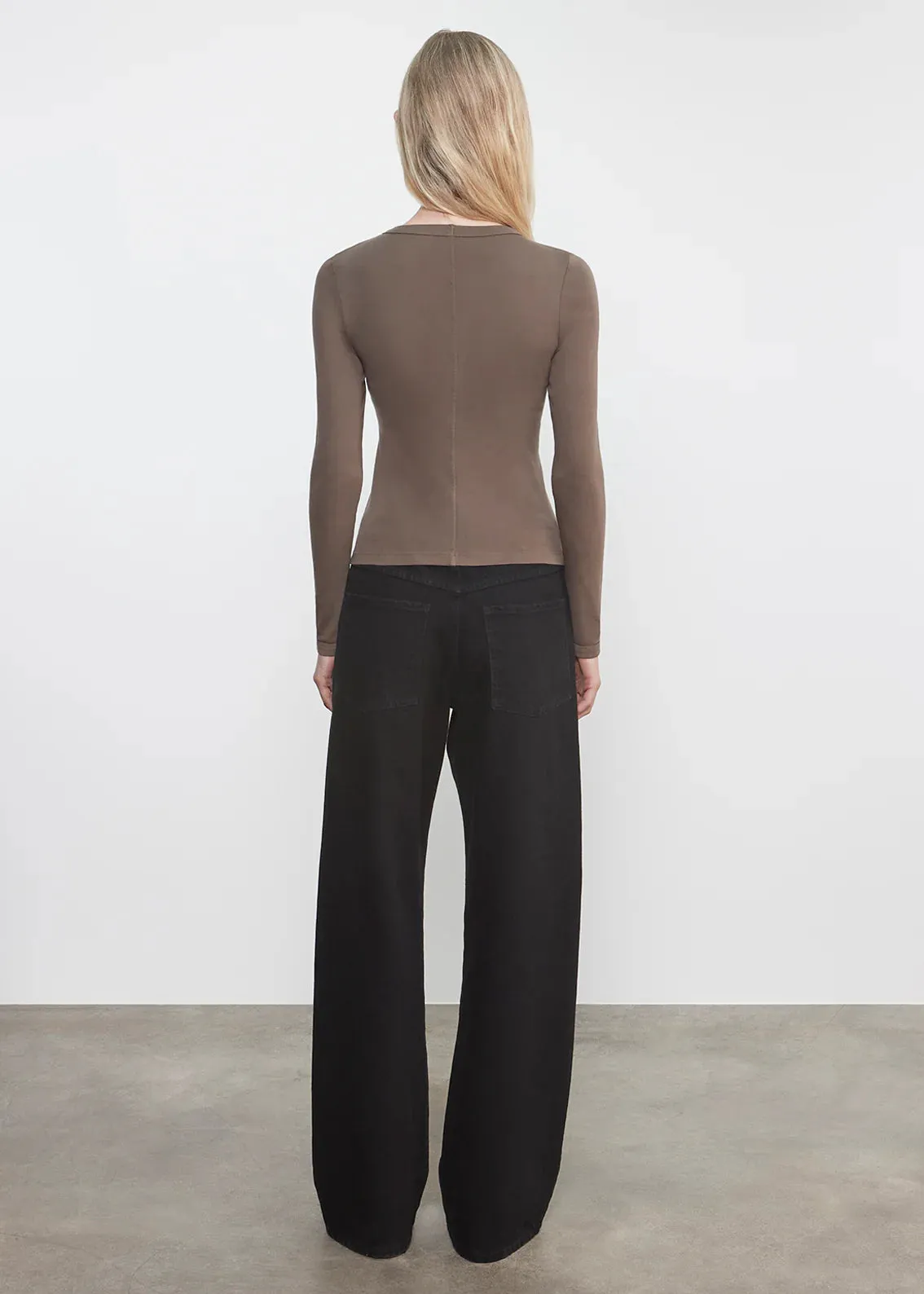 Enza Costa - Supima Cotton New Classic L/S Tee - Multiple Colors sold by Jessie Boutique product image thumbnail 4