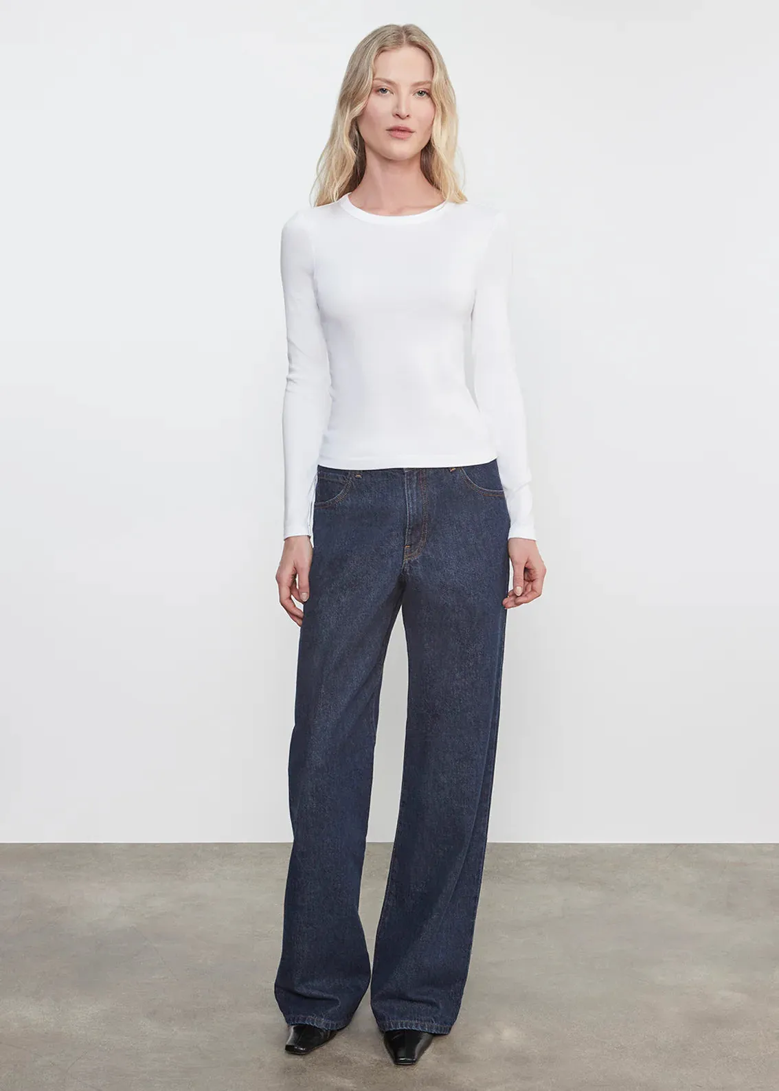 Enza Costa - Supima Cotton New Classic L/S Tee - Multiple Colors sold by Jessie Boutique