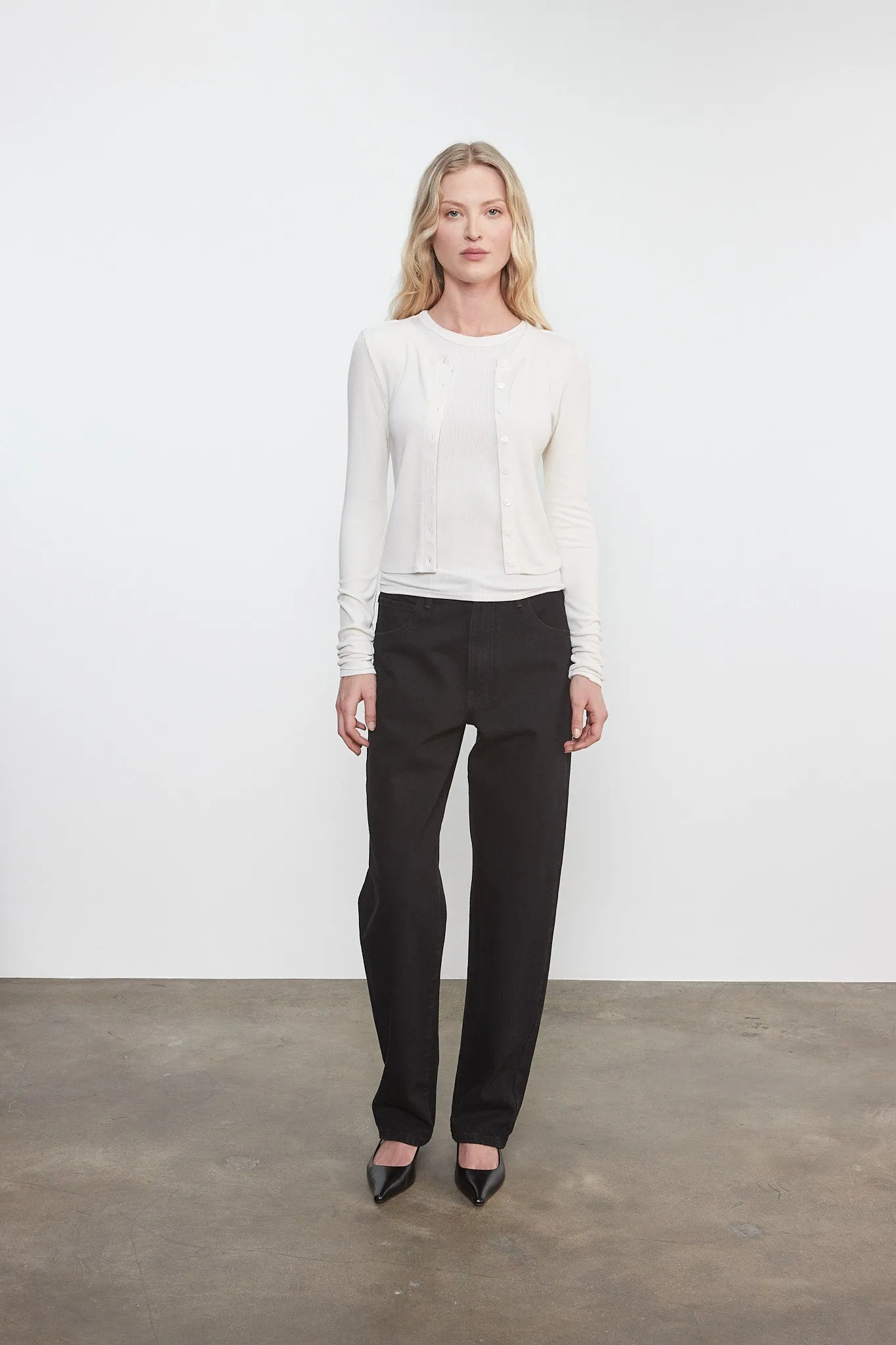 Enza Costa - Silk Rib Essential Cardigan - Multiple Colors sold by Jessie Boutique product image thumbnail 2