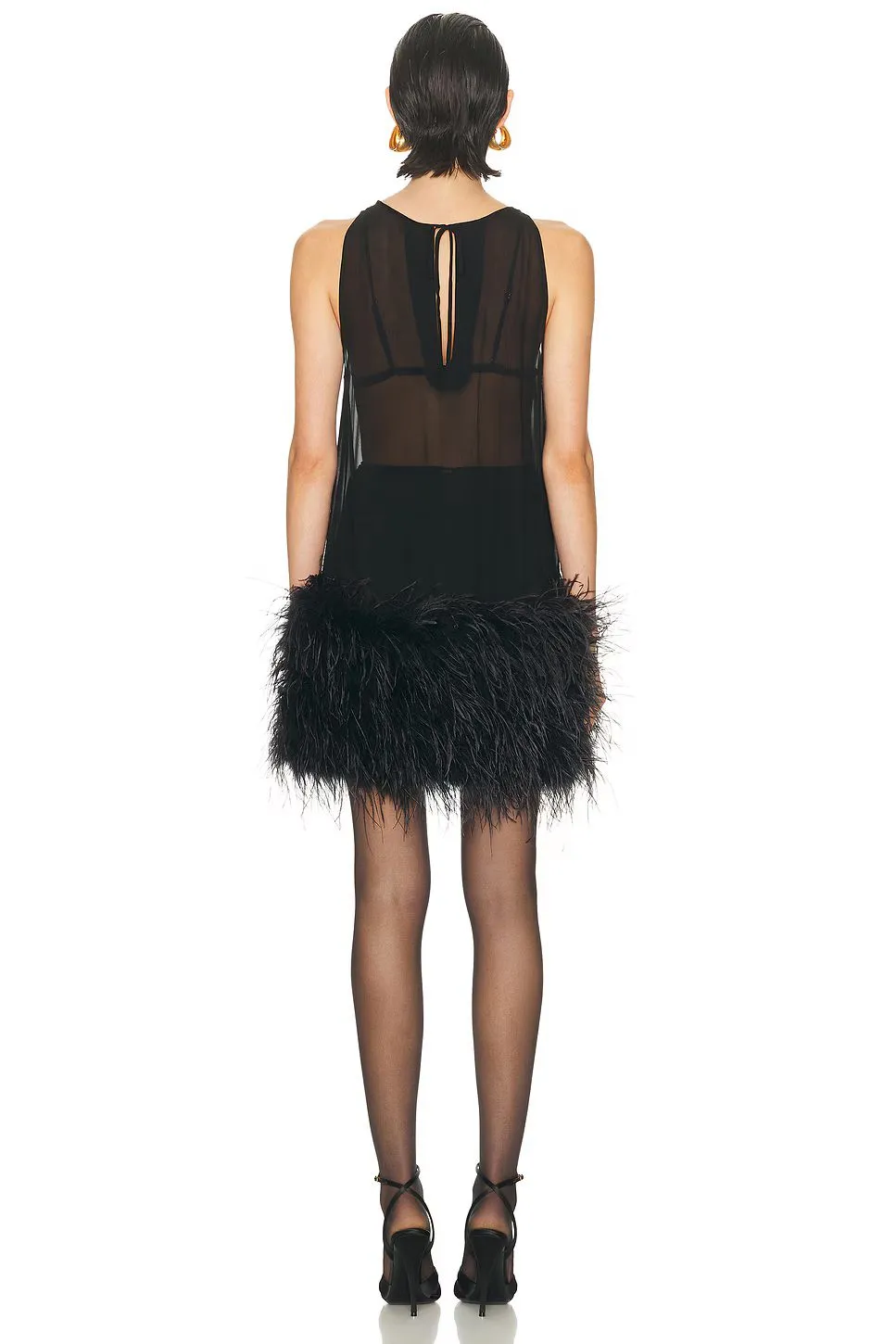Sans Faff - Kendall Feather Mini Dress - Black sold by Jessie Boutique product image thumbnail 4