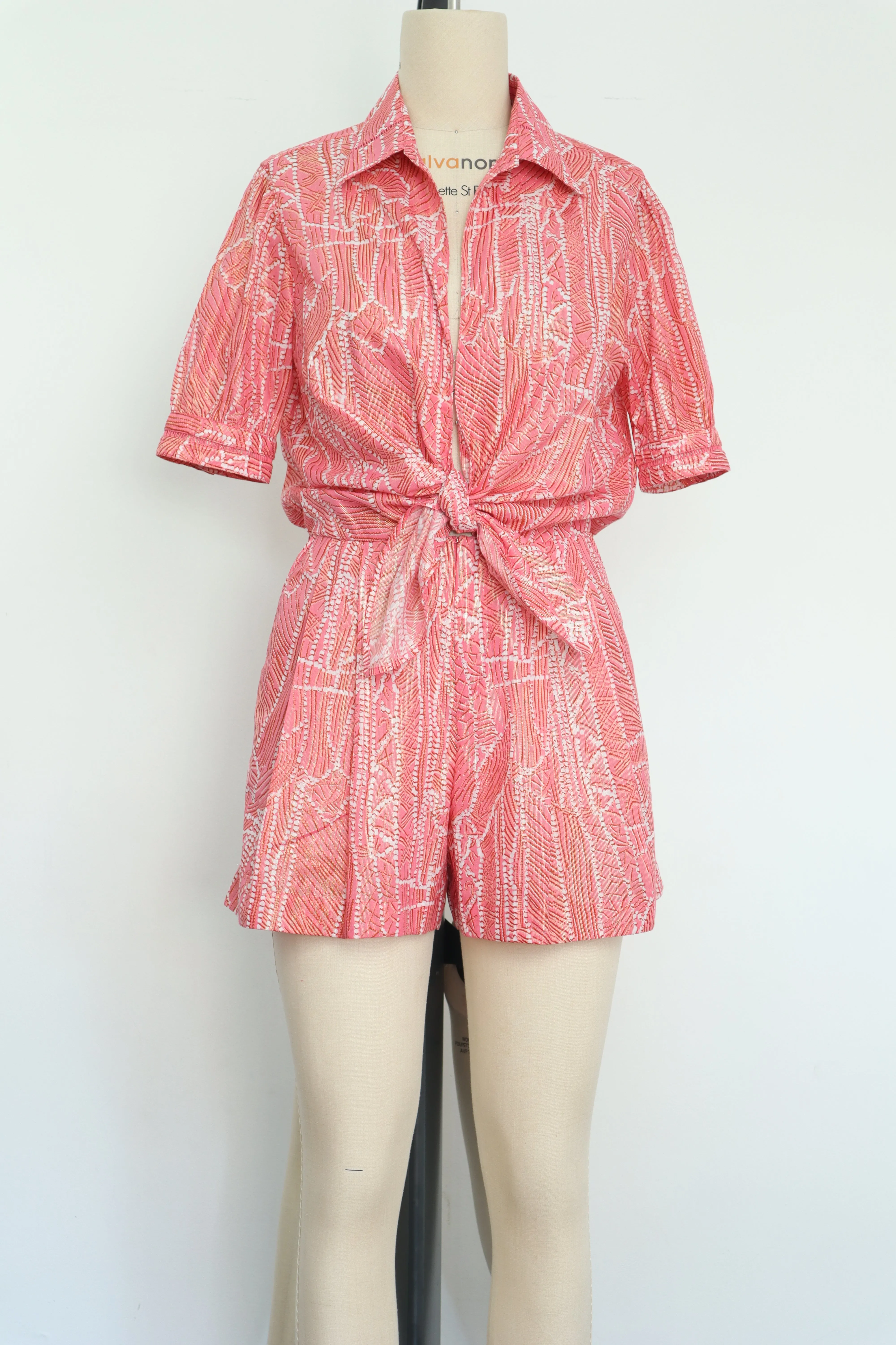 Poupette St Barth - Short Jumpsuit Livia - Pink Akoya sold by Jessie Boutique