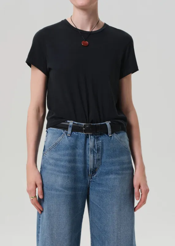 Citizens of Humanity - Kyle Tee - Washed Black sold by Jessie Boutique