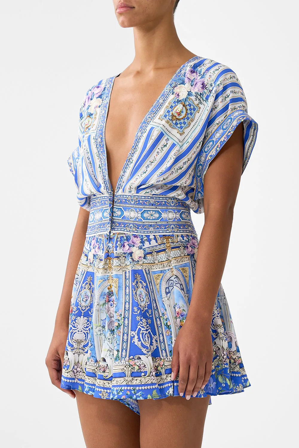 Camilla - Button Waist Playsuit - Ottoman Opulence sold by Jessie Boutique product image thumbnail 2