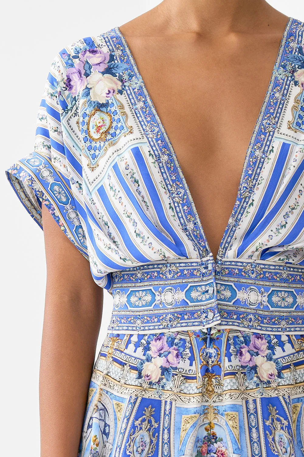 Camilla - Button Waist Playsuit - Ottoman Opulence sold by Jessie Boutique product image thumbnail 3