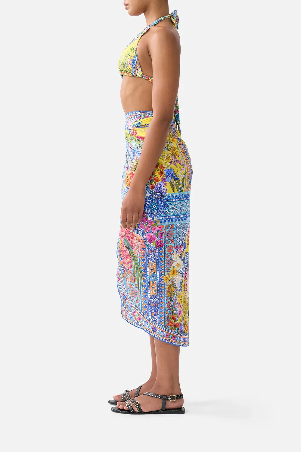Camilla - Eyelet Wrap Maxi Sarong With Tie Waist - Sultanahmet Summer sold by Jessie Boutique product image thumbnail 4