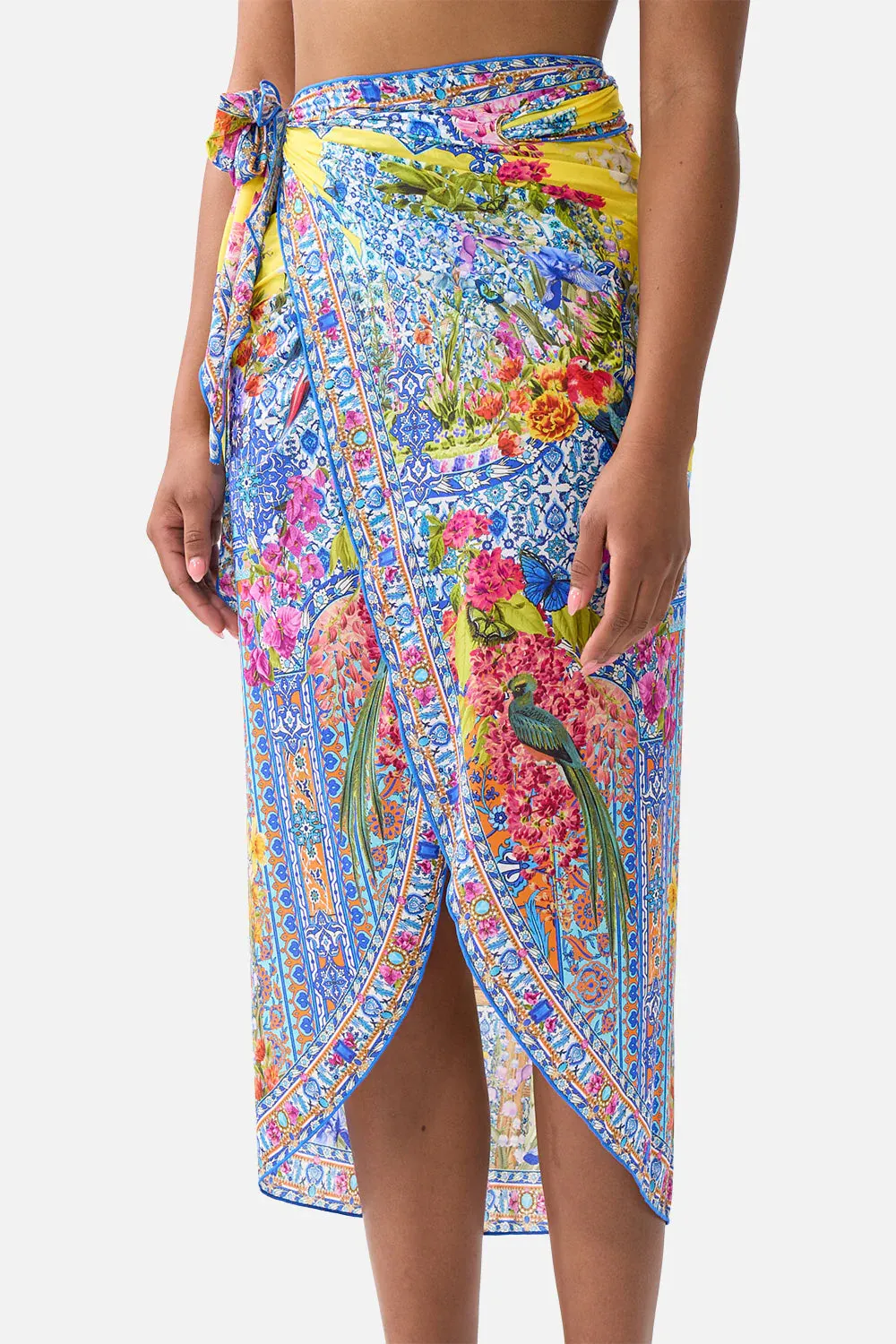 Camilla - Eyelet Wrap Maxi Sarong With Tie Waist - Sultanahmet Summer sold by Jessie Boutique product image thumbnail 2