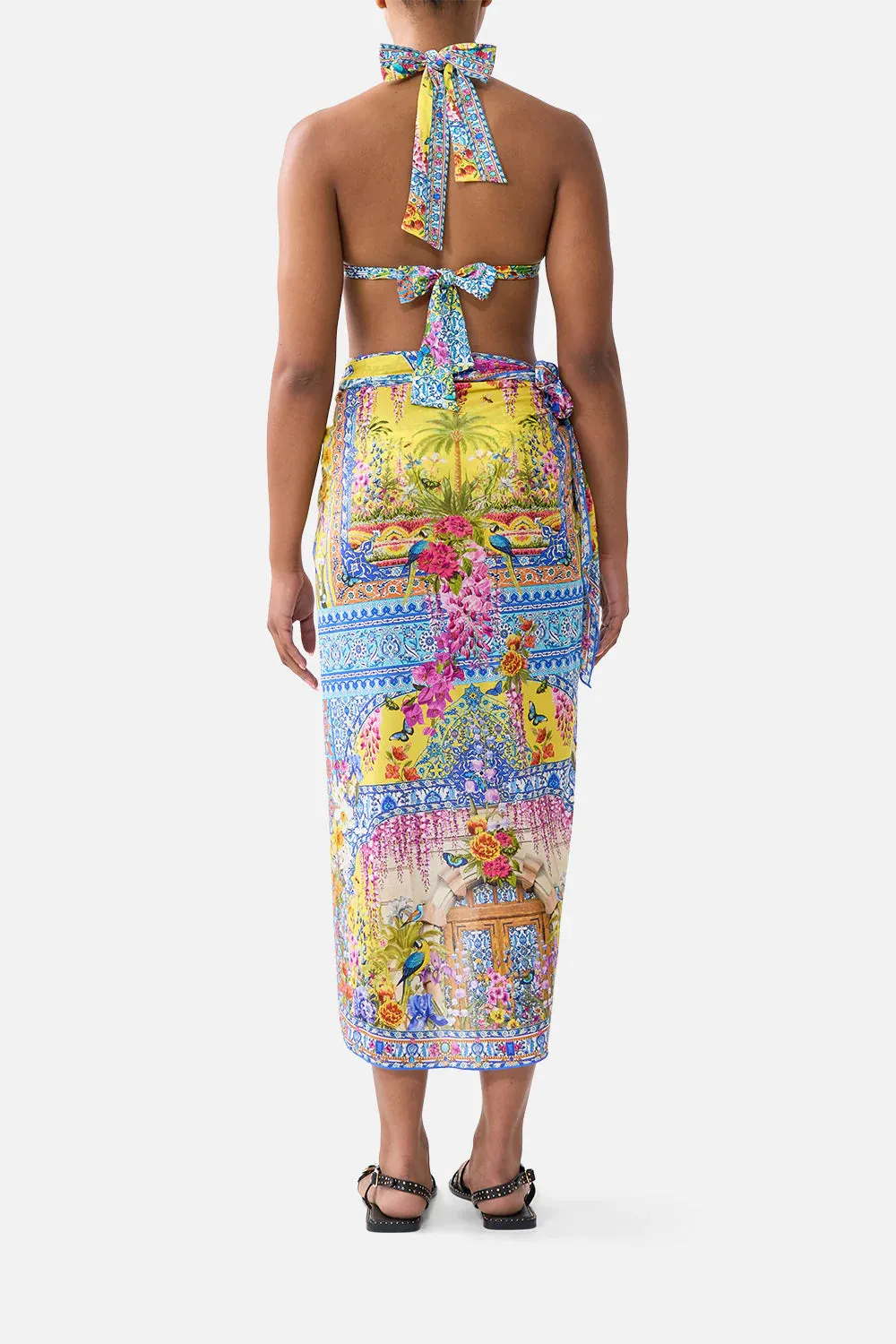Camilla - Eyelet Wrap Maxi Sarong With Tie Waist - Sultanahmet Summer sold by Jessie Boutique product image thumbnail 3