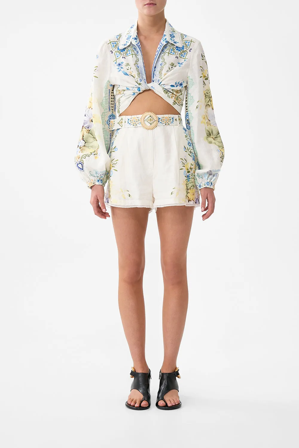 Camilla - Tuck Front Short - My Homespun Heart sold by Jessie Boutique product image thumbnail 2