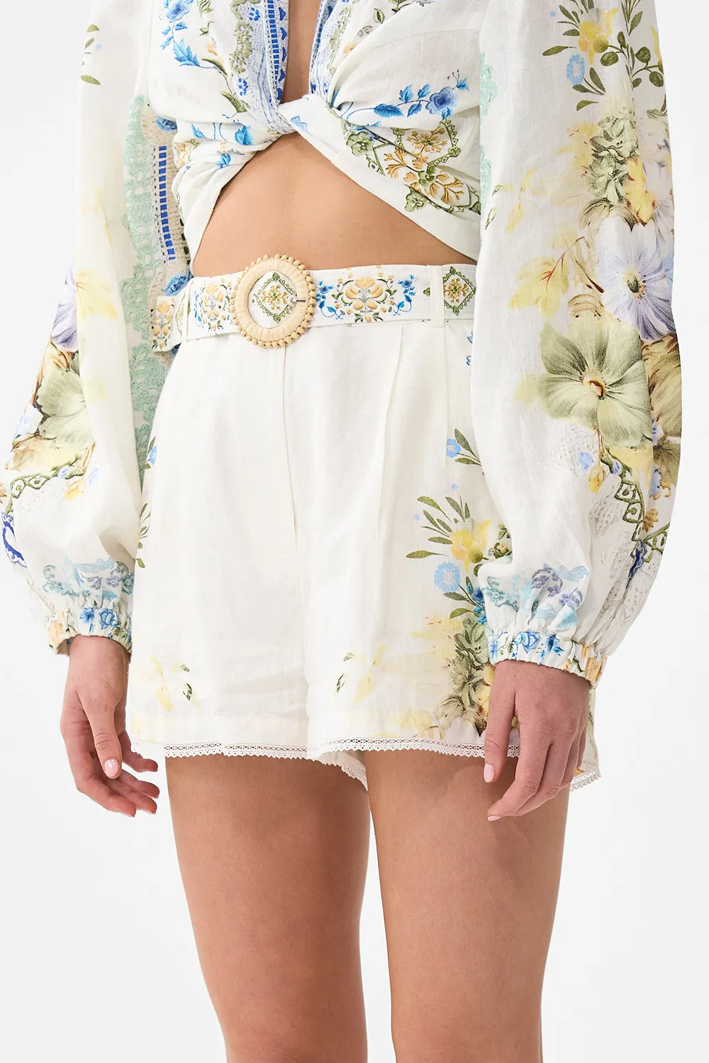 Camilla - Tuck Front Short - My Homespun Heart sold by Jessie Boutique