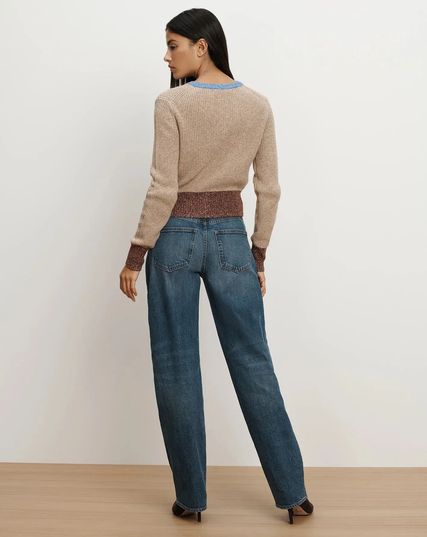 Veronica Beard - Ibra Merino Wool-Blend Cardigan - Oatmeal Multi sold by Jessie Boutique product image thumbnail 3