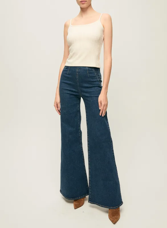 Veronica Beard - Brodier Tank - Ecru sold by Jessie Boutique