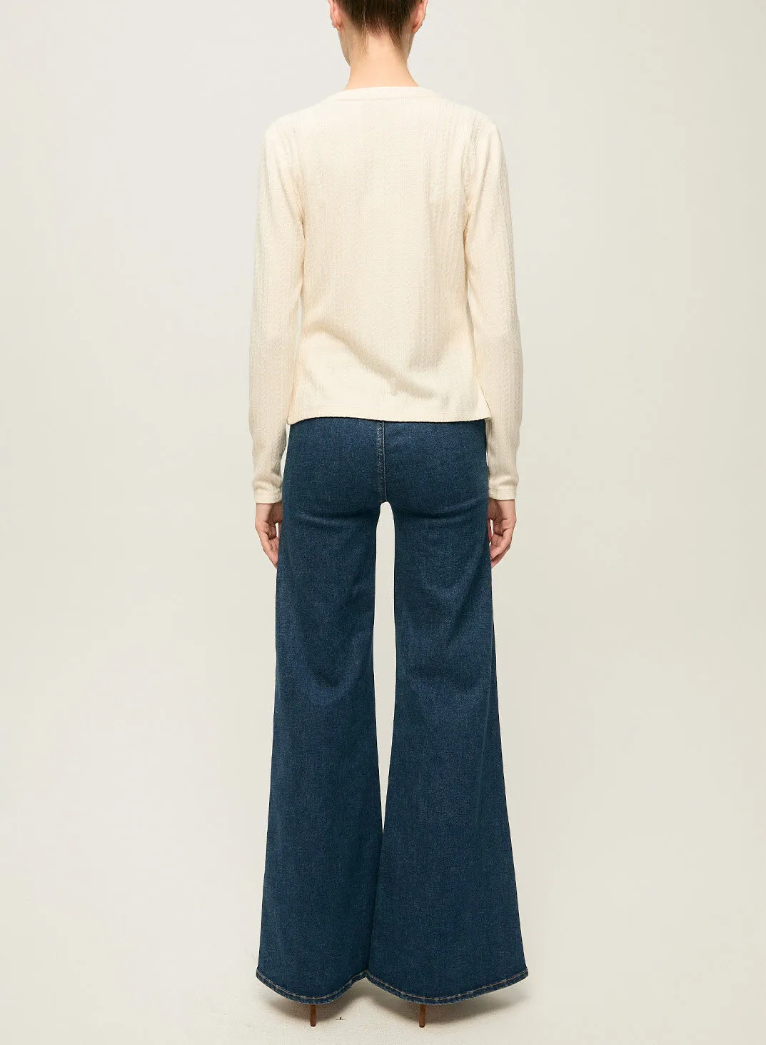 Veronica Beard - Lira Pointelle Cardigan - Ecru sold by Jessie Boutique product image thumbnail 5