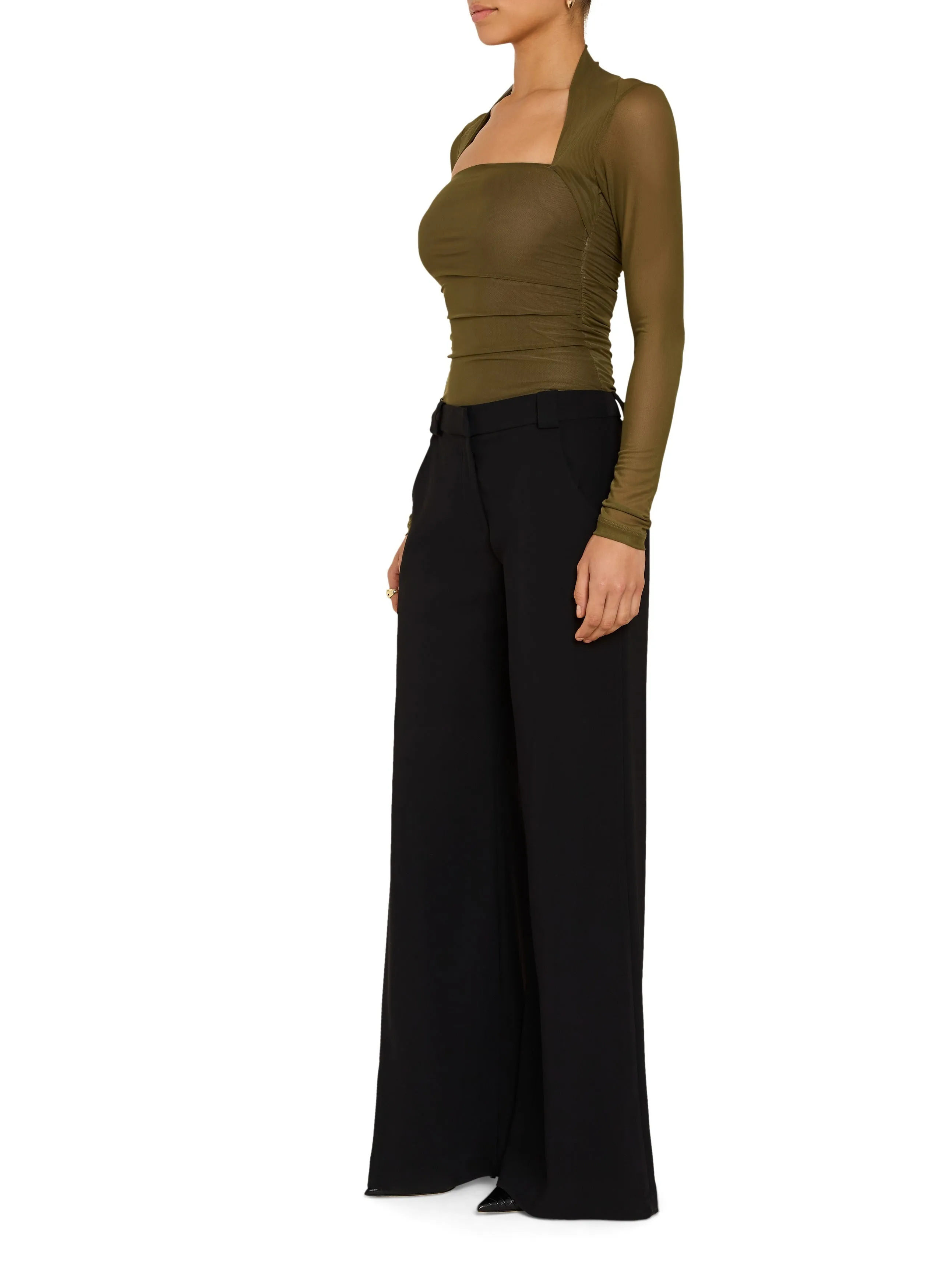 Amanda Uprichard - Delilah Top - Olive sold by Jessie Boutique product image thumbnail 2