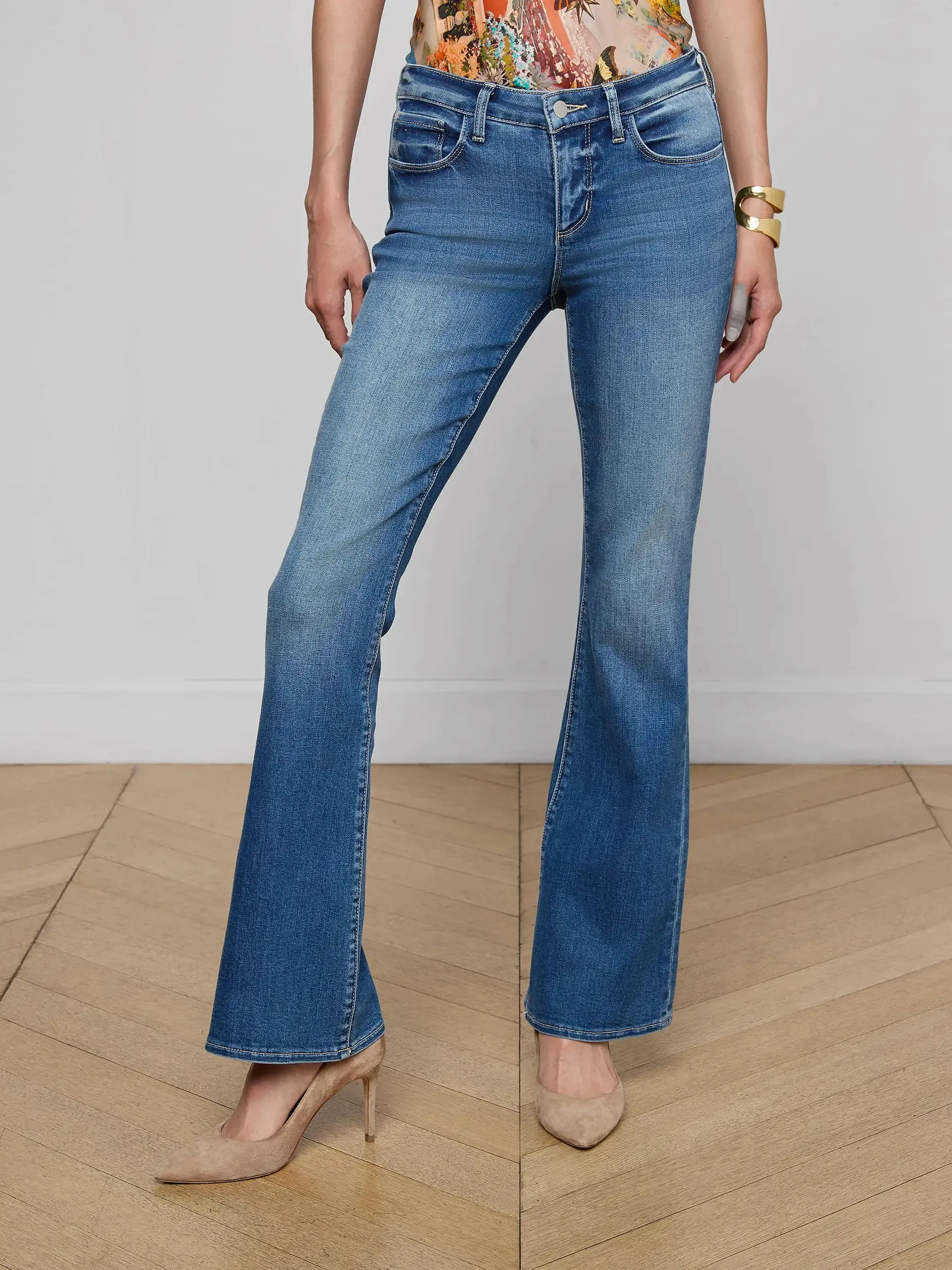 L'agence - Cara Low-Rise Bootcut Jean - Cambridge sold by Jessie Boutique product image thumbnail 2