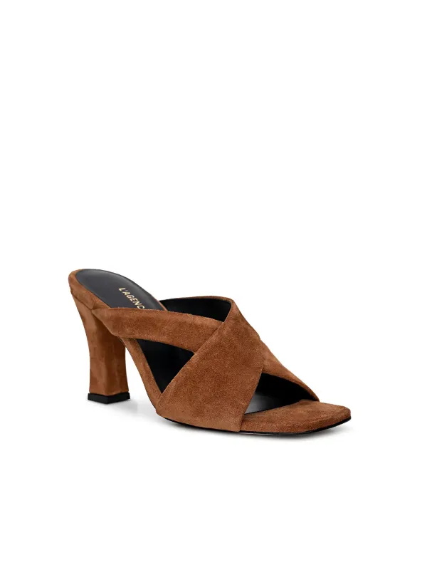 L’agence - Mirabelle Suede Sandal - Buckskin Suede sold by Jessie Boutique