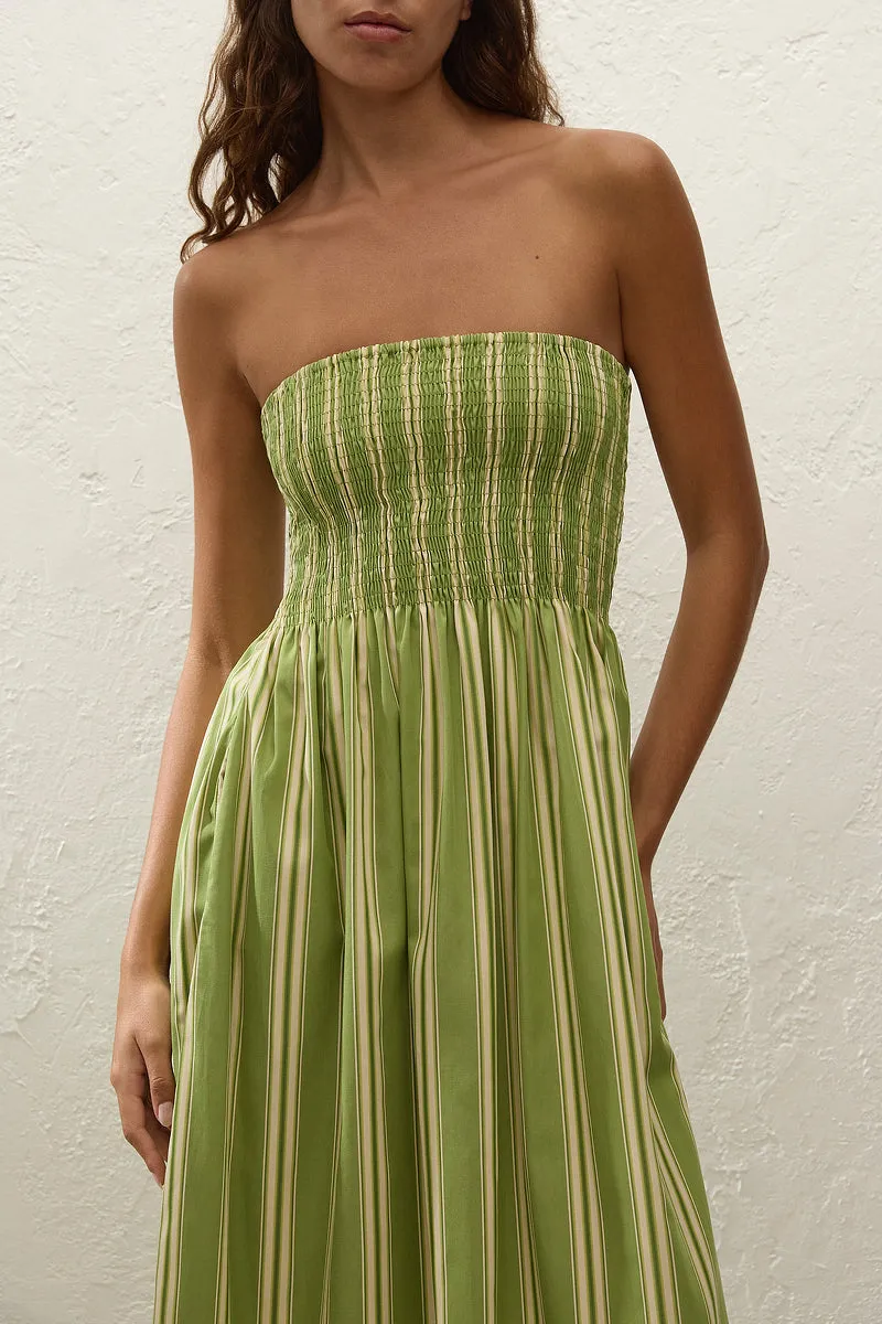 Faithfull The Brand - Jamie Midi Dress - Ombre Stripe Juniper sold by Jessie Boutique product image thumbnail 4