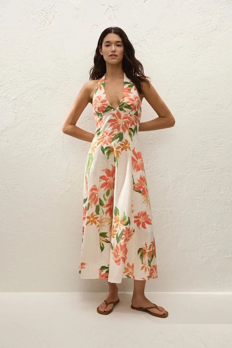 Faithfull The Brand - Marais Midi Dress - Jardines Floral sold by Jessie Boutique