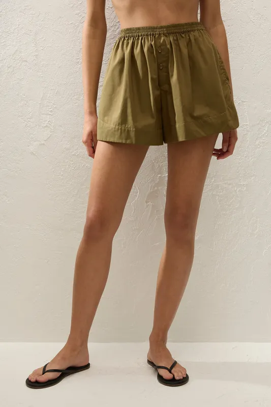 Faithfull The Brand - Lonia Shorts - Olive sold by Jessie Boutique