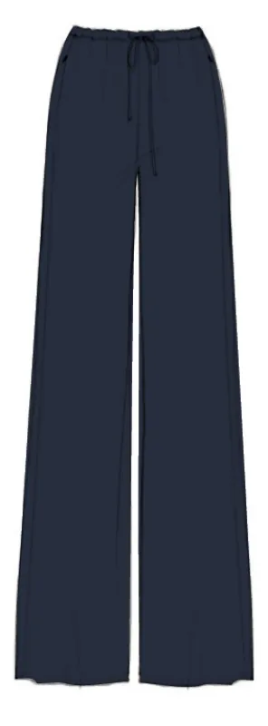 Frame - The Silk Lounge Pant - Navy sold by Jessie Boutique