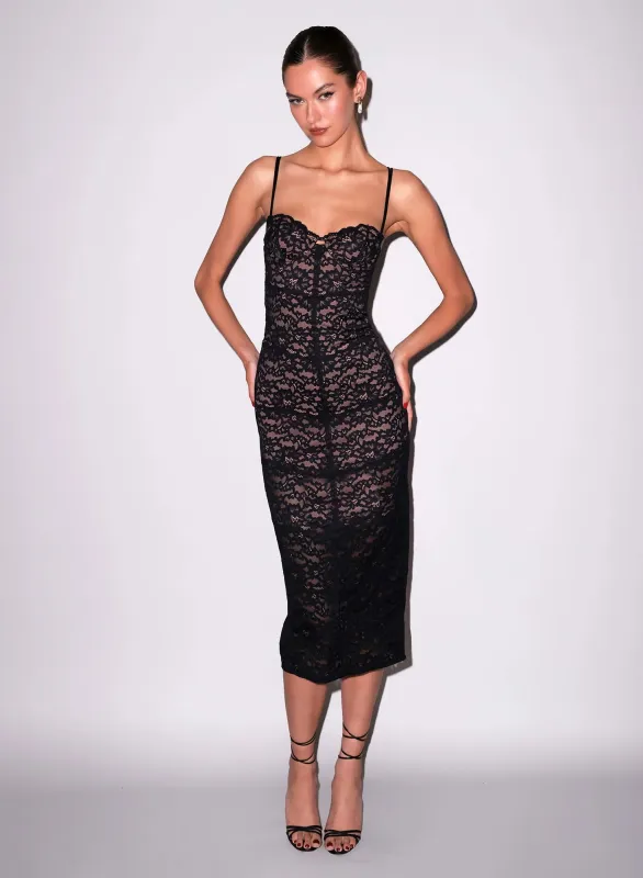 Fleur Du Mal - Charlotte Lace Dress - Black sold by Jessie Boutique