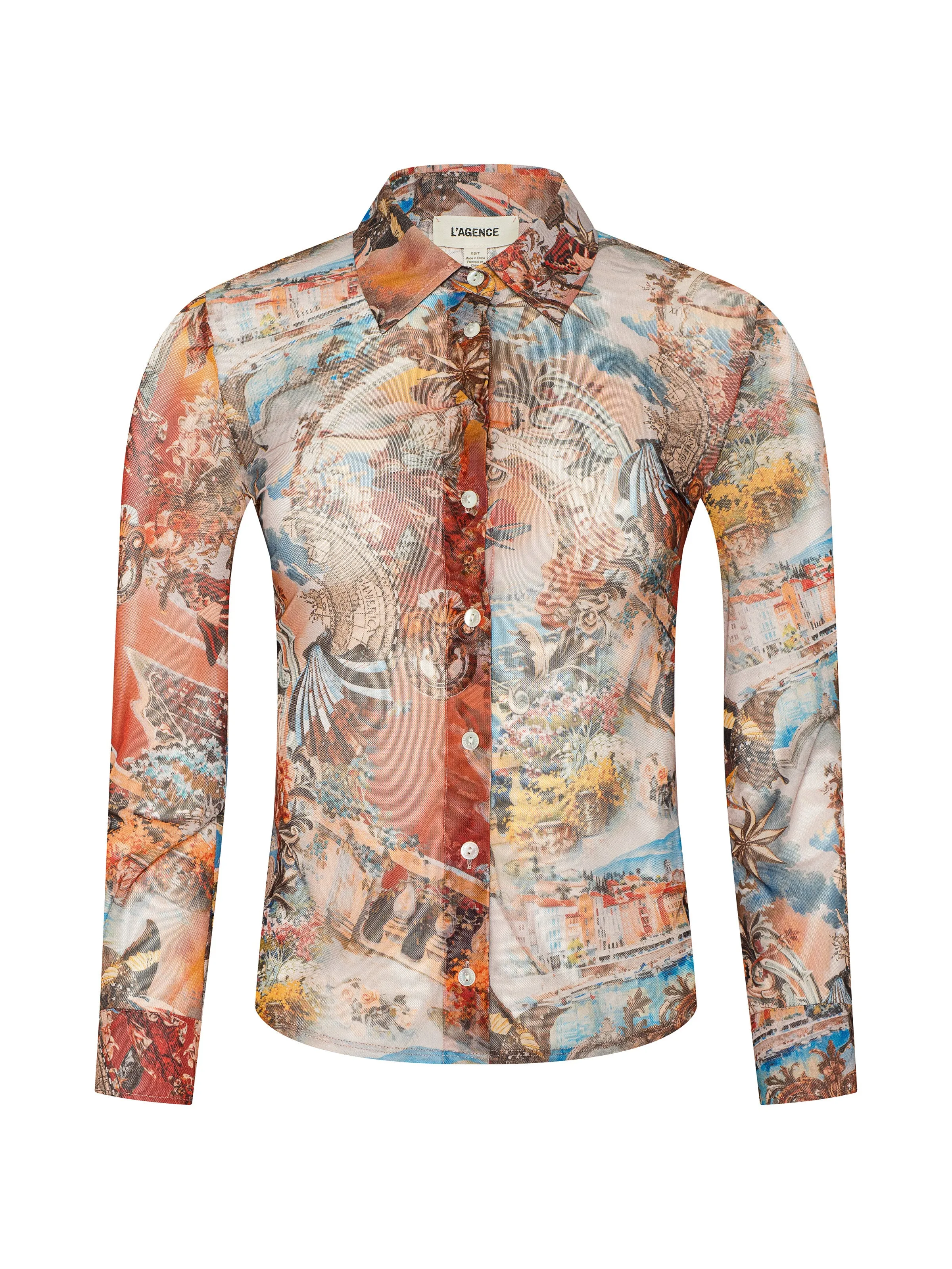 L'agence - Indiana Fitted Blouse - Multi Collage sold by Jessie Boutique product image thumbnail 5