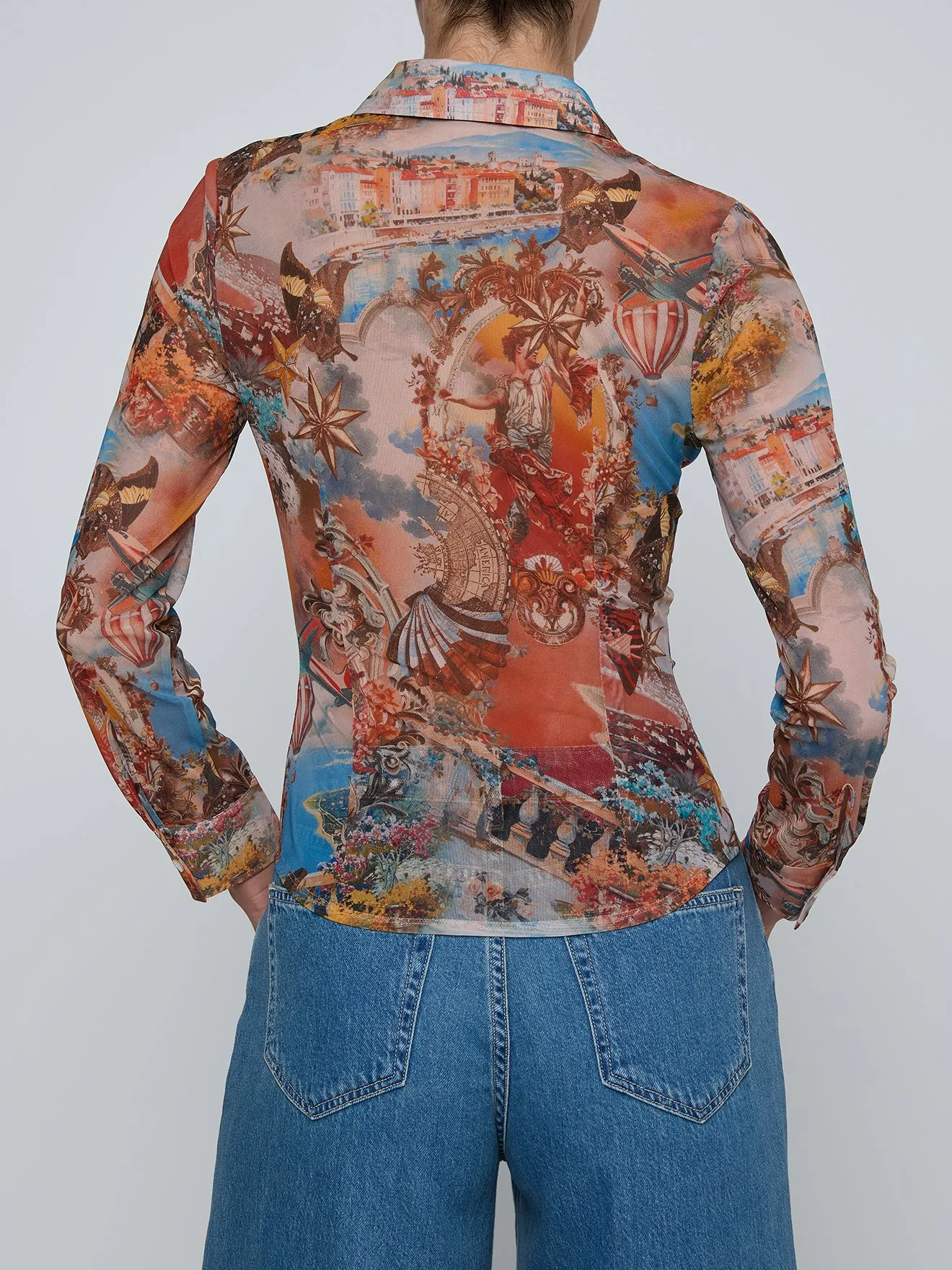 L'agence - Indiana Fitted Blouse - Multi Collage sold by Jessie Boutique product image thumbnail 2