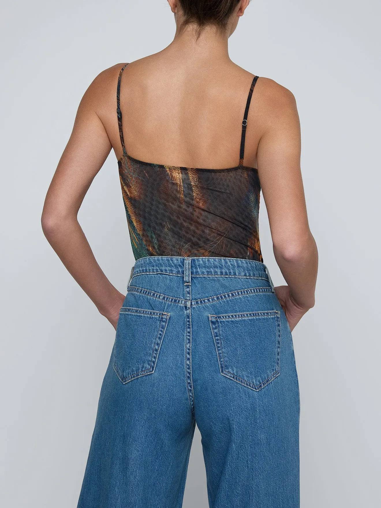 L'agence - Elowen Underwire Bodysuit - Teal Mix Feather sold by Jessie Boutique product image thumbnail 5