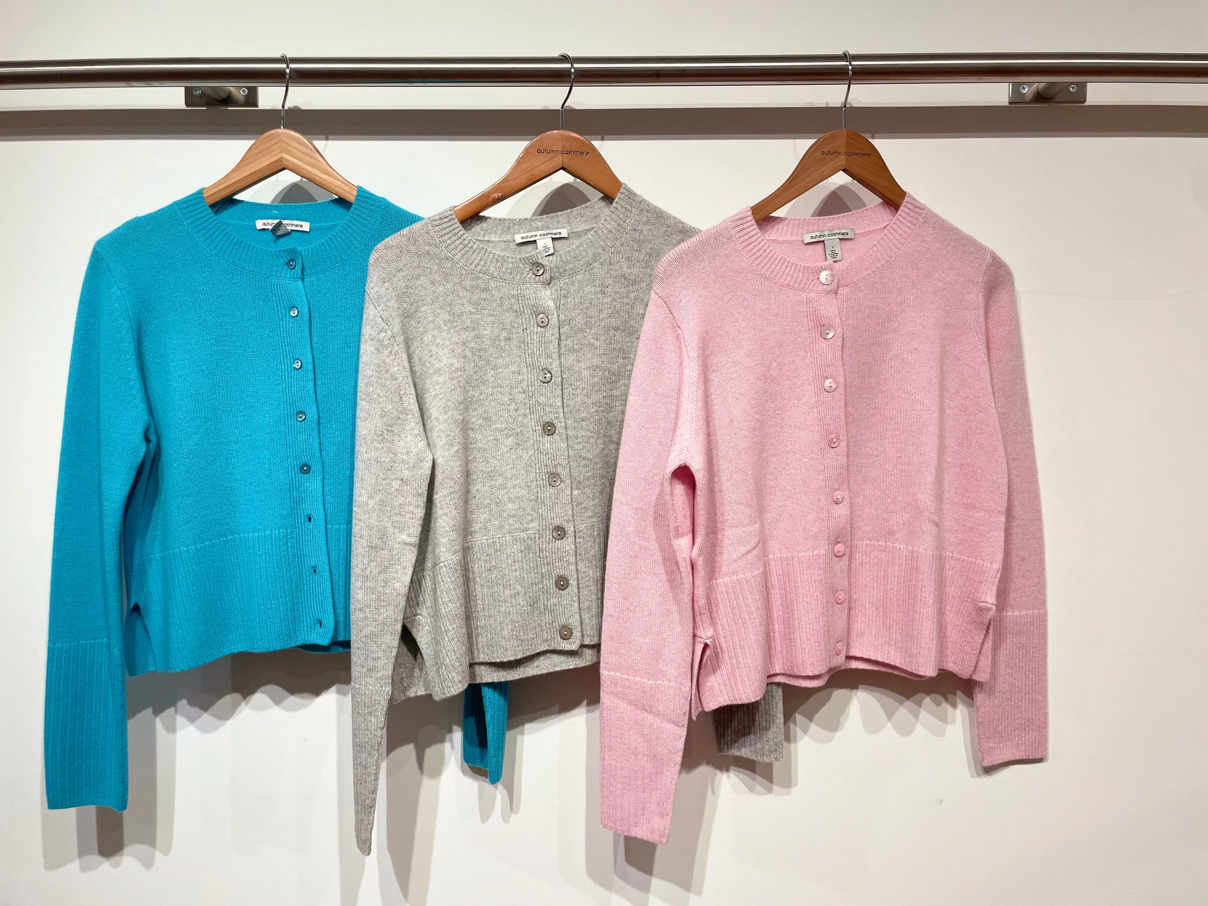 Autumn Cashmere - Hi Rib Cardigan W/ Slits - Multiple Colors sold by Jessie Boutique product image thumbnail 2