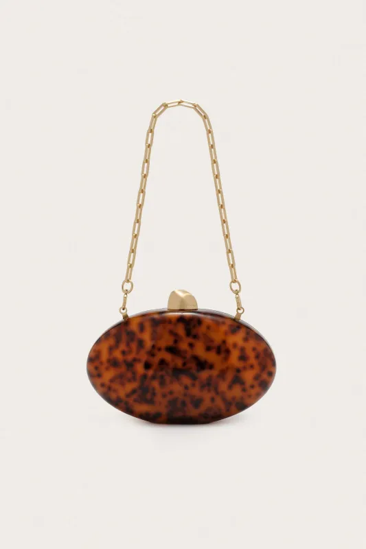 Cult Gaia - Eviana Clutch - Caramel Tortoise sold by Jessie Boutique