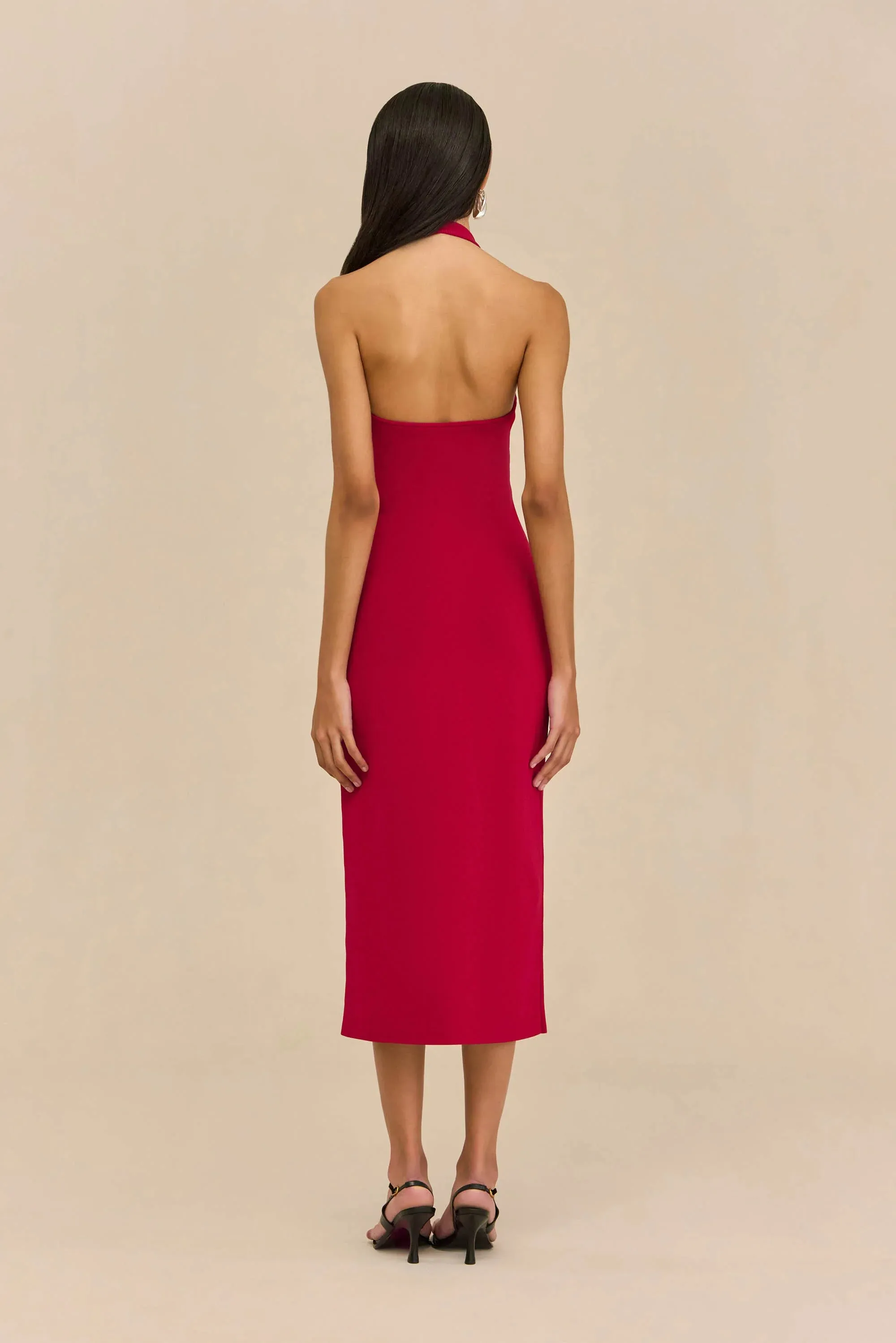 Cult Gaia - Vinna Dress - Merlot sold by Jessie Boutique product image thumbnail 3