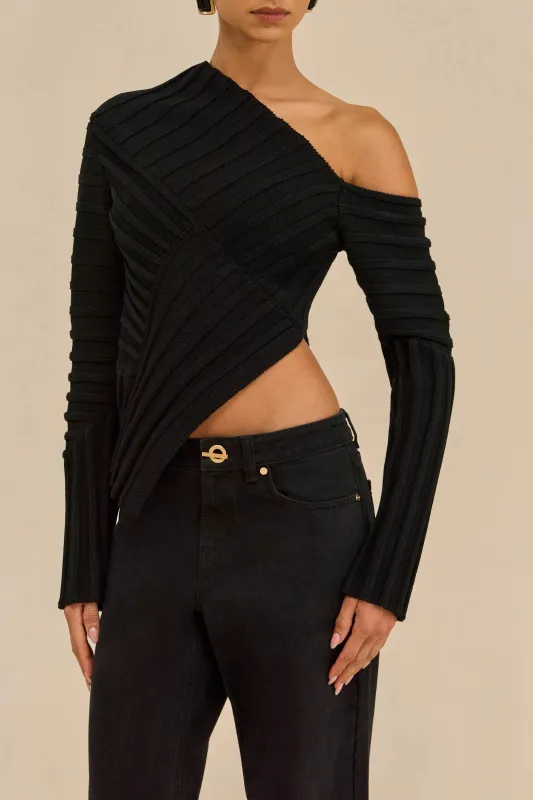 Cult Gaia - Jaidan Top - Black sold by Jessie Boutique