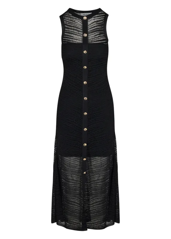 Hevron - Zia Dress - Black made by Jessie Boutique