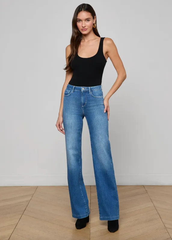 L’agence - Clayton Wide-Leg Jean - Riverside sold by Jessie Boutique