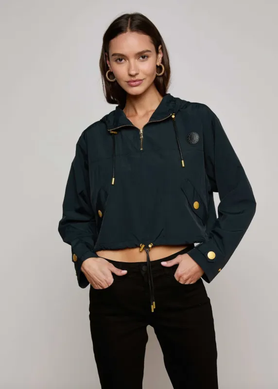 L'agence - Bronwyn Cropped Windbreaker - Black made by L'AGENCE