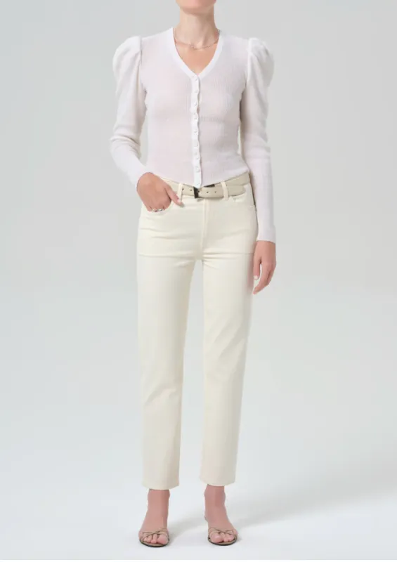 Citizens of Humanity - Caia High Rise Straight Clean-Hem - Plaster sold by Jessie Boutique