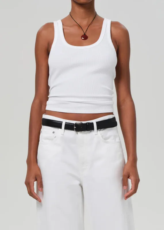 Citizens of Humanity - Faye Tank - White sold by Jessie Boutique