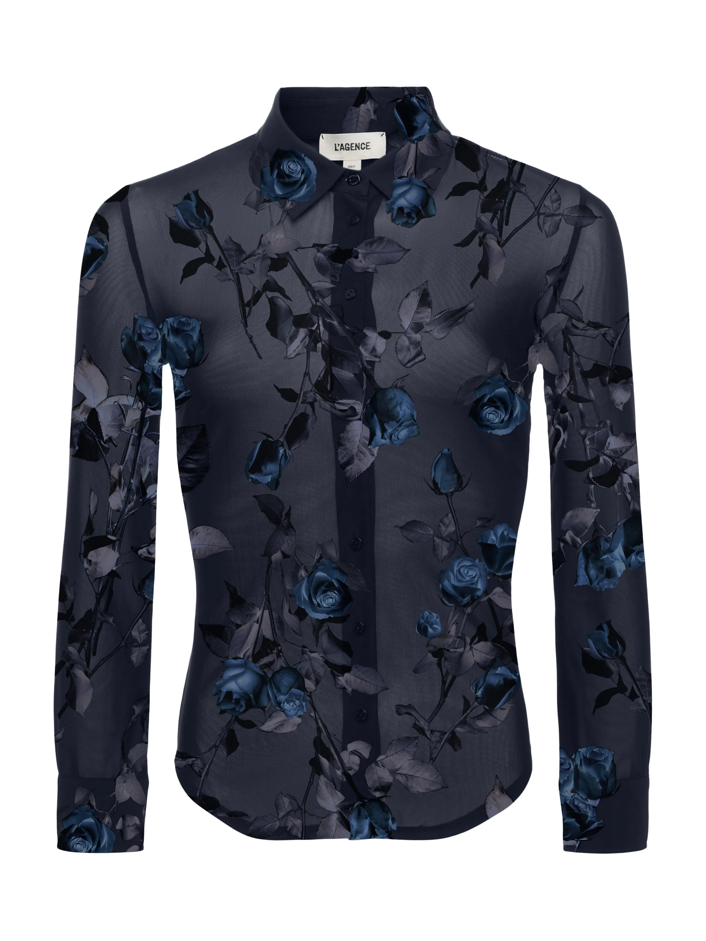 L'agence - Indiana Fitted Blouse - Midnight Multi Moon Floral sold by Jessie Boutique