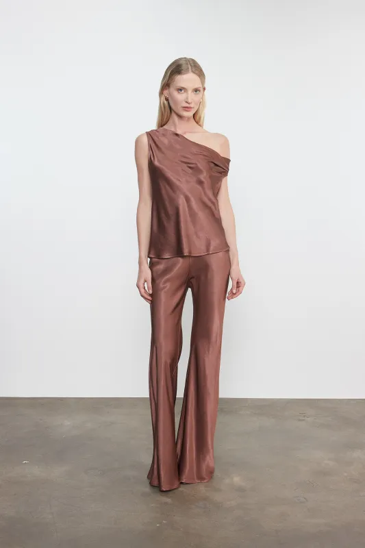 Enza Costa - Satin Bias Off-Shoulder - Multiple Colors sold by Jessie Boutique