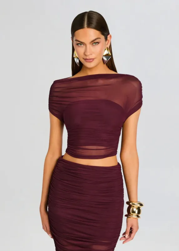 SER.O.YA - Marsh Top - Merlot sold by Jessie Boutique