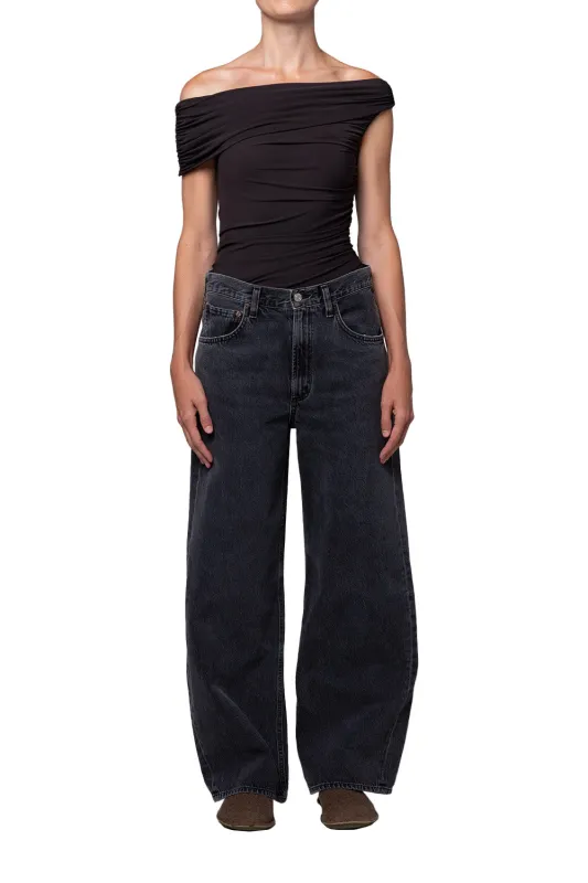 Agolde - Sherilyn Bodysuit - Carob (chocolate brown) made by Agolde