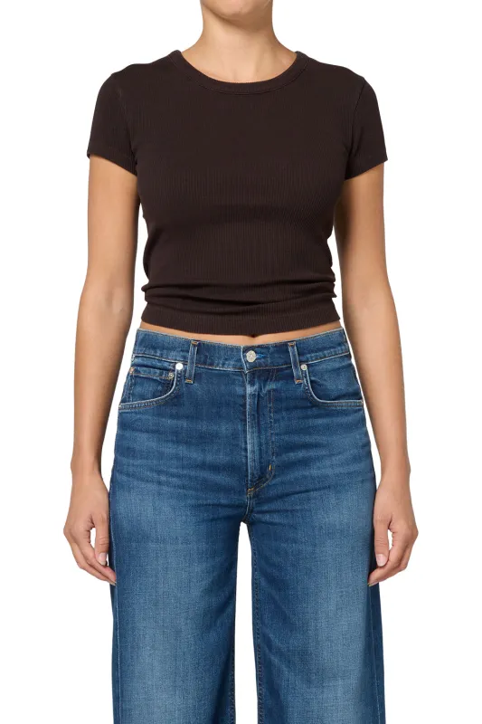 Citizens of Humanity - Nello Tee - Chocolate sold by Jessie Boutique