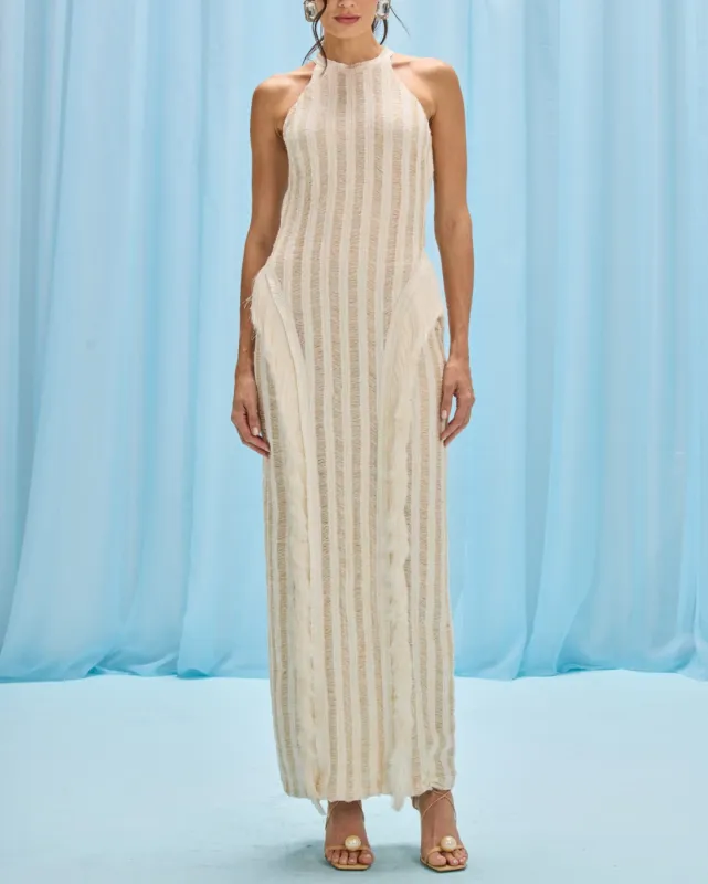 Patbo - Celeste Knit Gown - Off White sold by Jessie Boutique