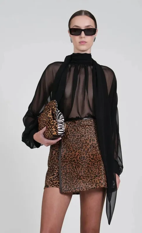 Nonchalant - Aylin Mini Clutch - Zebra/Cheetah made by Nonchalant Label